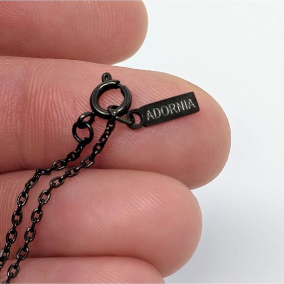 Adornia Champagne Genuine Diamond Spike Pendant Necklace 0.10 ctw - Picture 7 of 8